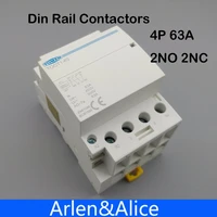 toct1 4p 63a 2nc 2no 220v coil 400v 5060hz din rail household ac modular contactor