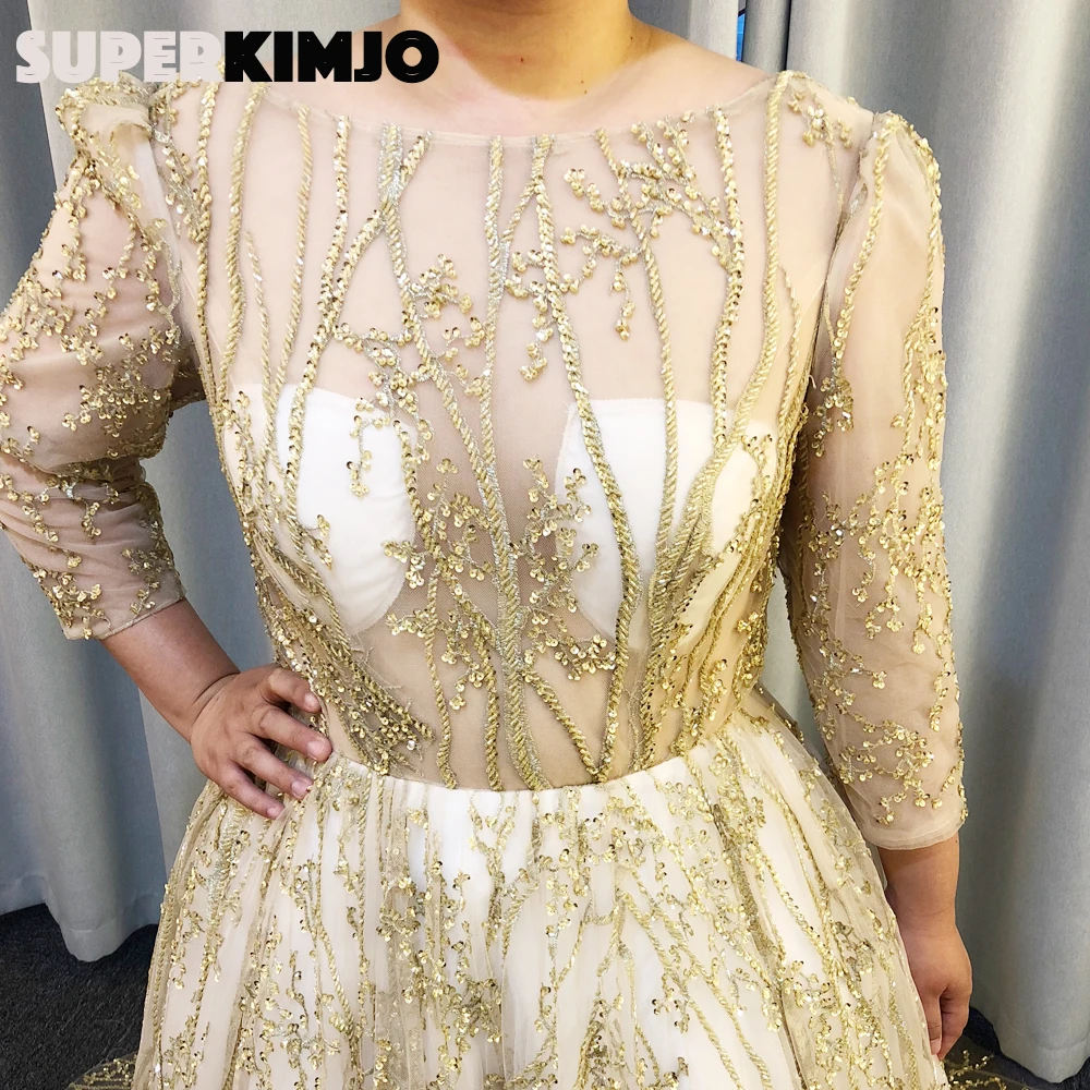 SuperKimJo Vestidos De Fiesta Роскошные Выпускные платья бальное платье с бисером элегантное