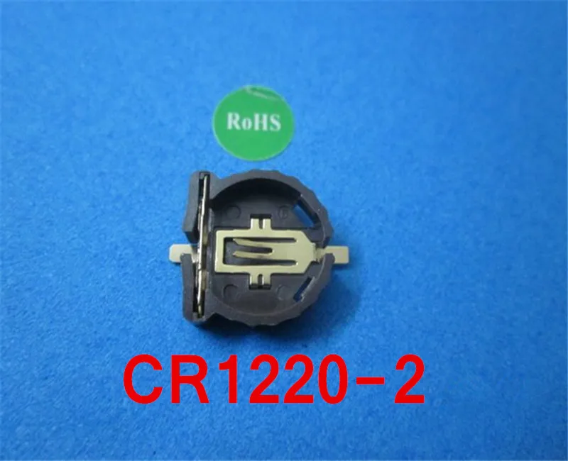 

(100pcs/lot)CR1220-2 Battery Button Cell Holder Socket,retail+wholesale.