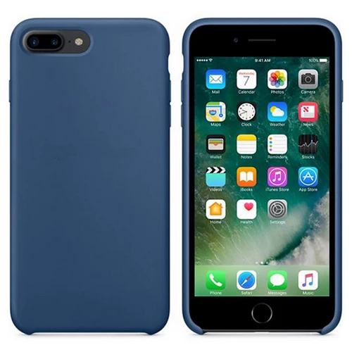 Ocean blue Роскошный силиконовый чехол для iphone 6, 7, 8 plus, X, чехол карамельного цвета для iphone Xs max, Xr, чехол для телефона, без логотипа, приятный на ощупь - Цвет: Ocean blue