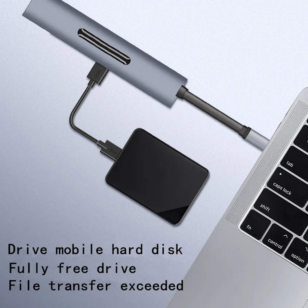 9 в 1 адаптер 3 док станция Тип c к HDMI 4K VGA USB3.0 концентратор TF SD слот USB C PD с аудио