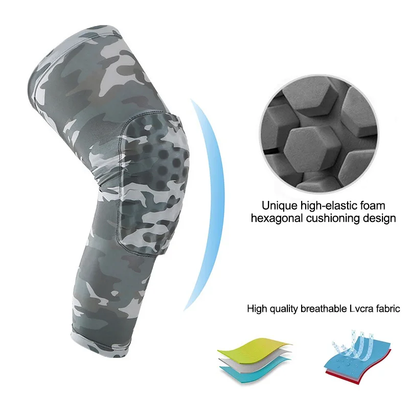 1 шт. камуфляжные наколенники с защитой от столкновений дышащие для футбола и