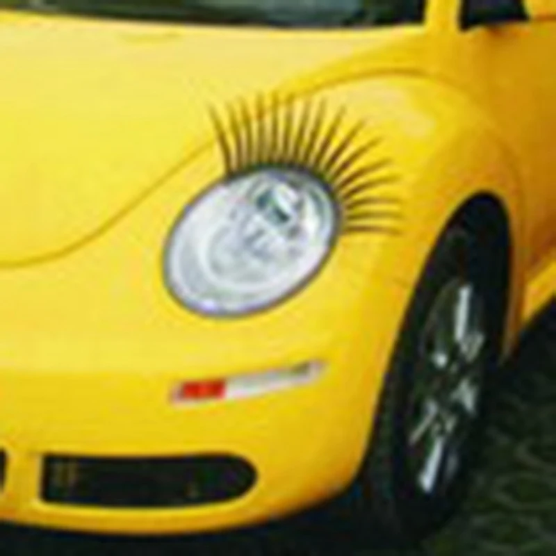 1 Pair Headlight Eyelash Car 3D Cute Sticker PC Material Eyelashes False Electric Eye Accessories | Автомобили и мотоциклы