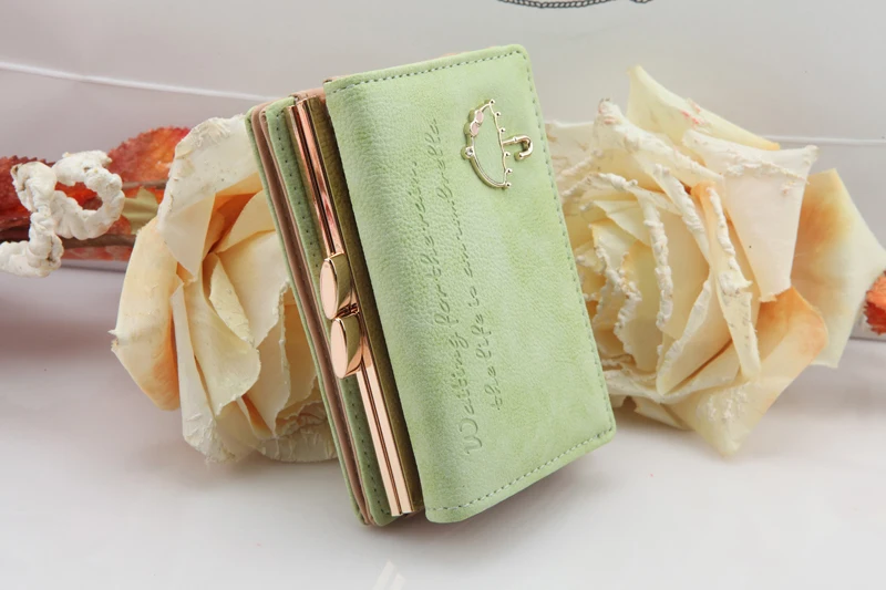 Женский кошелек мода portefeuille femme кнопка клатч кошелек короткий кошелек держатель для карт женский кошелек, клатч Прямая поставка