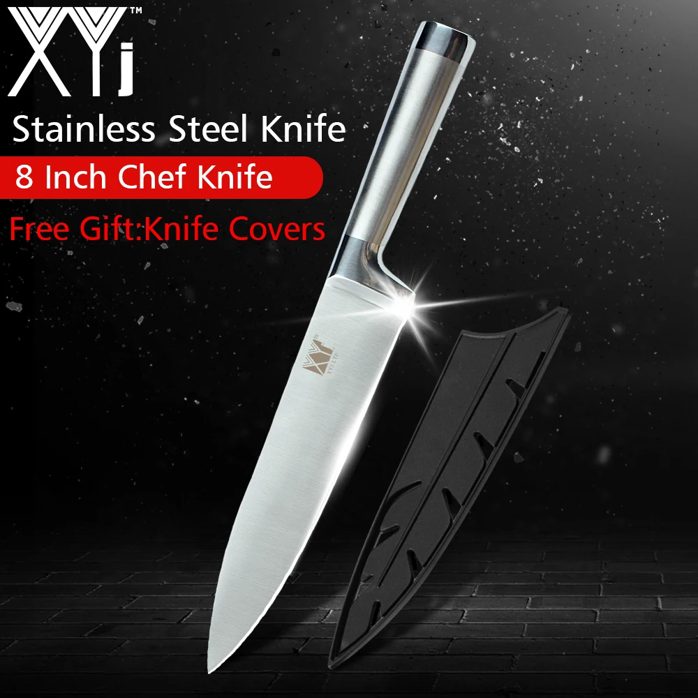 XYj бесшовный сварочный кухонный нож полностью из нержавеющей стали ножи с прямой