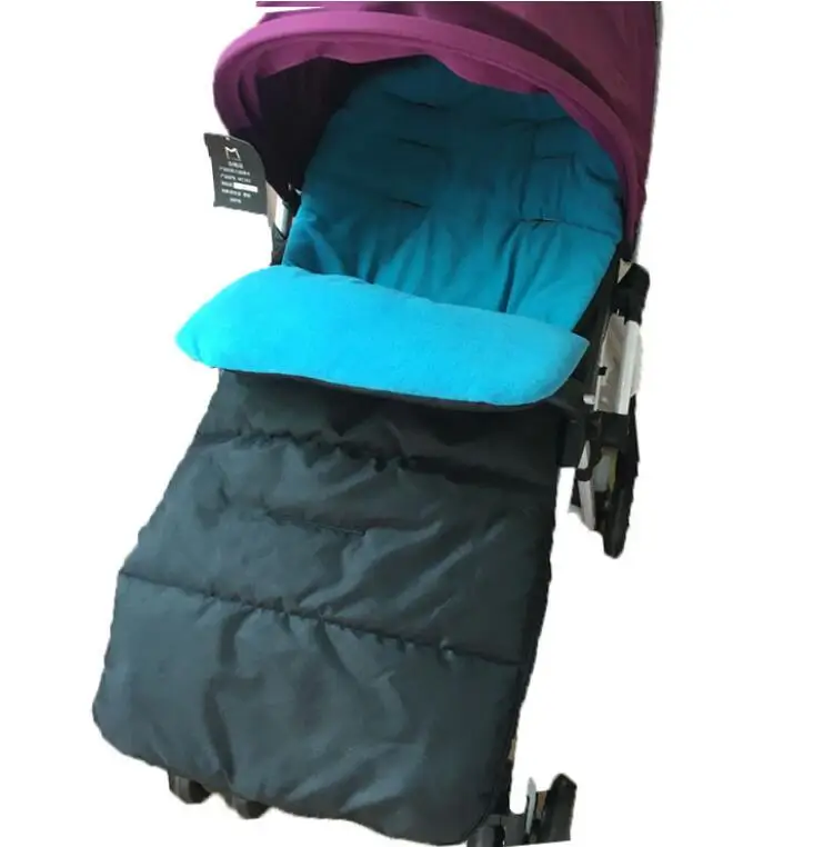 Детская коляска зимнее сиденье матрас чехол для ног конверт спальный мешок