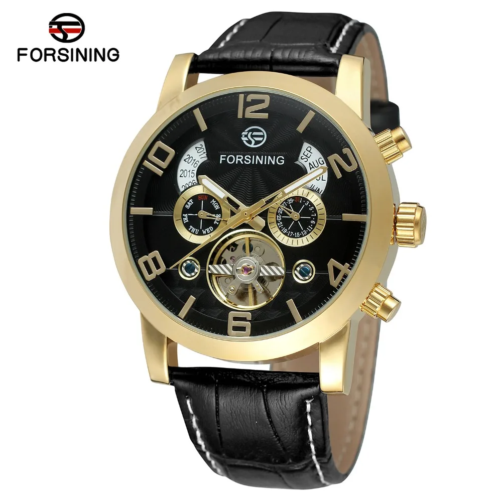 Часы наручные FORSINING мужские с автоматическим движением уникальный новый дизайн