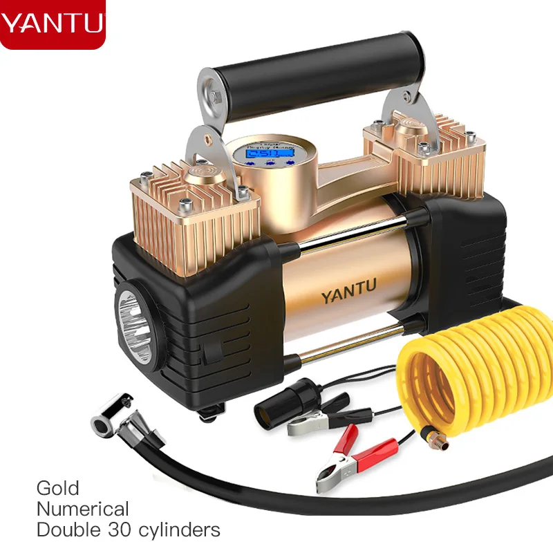 Цифровой Воздушный компрессор В 12 насос цифровой шиномонтаж 2 цилиндра