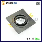 10 шт. квадратный черныйсеребристый цвет Галогенные Светодиодные прожекторы рамка фитинги точечная лампа алюминиевые фитинги