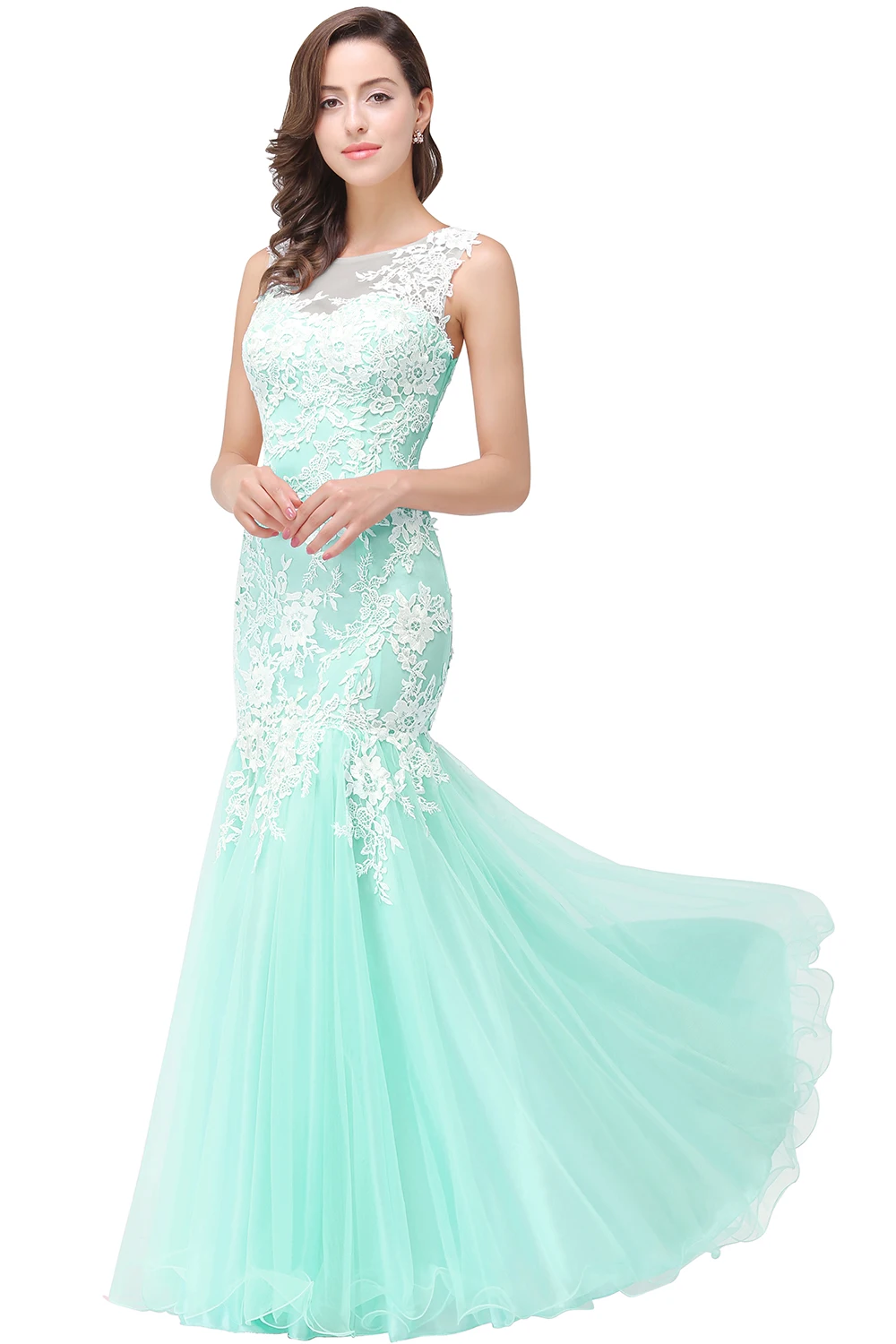 Настоящее фото прекрасные розовые кружевные вечерние платья русалки аппликация