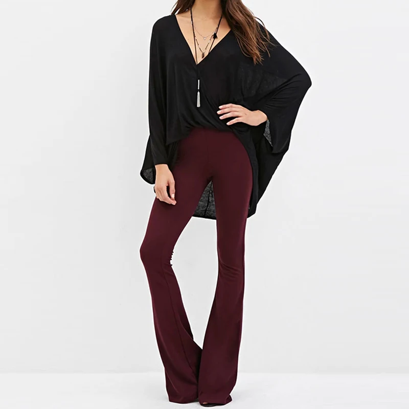 Женские OL Pantalon Femme удобные эластичные сапоги с колокольчиком снизу стретчевые
