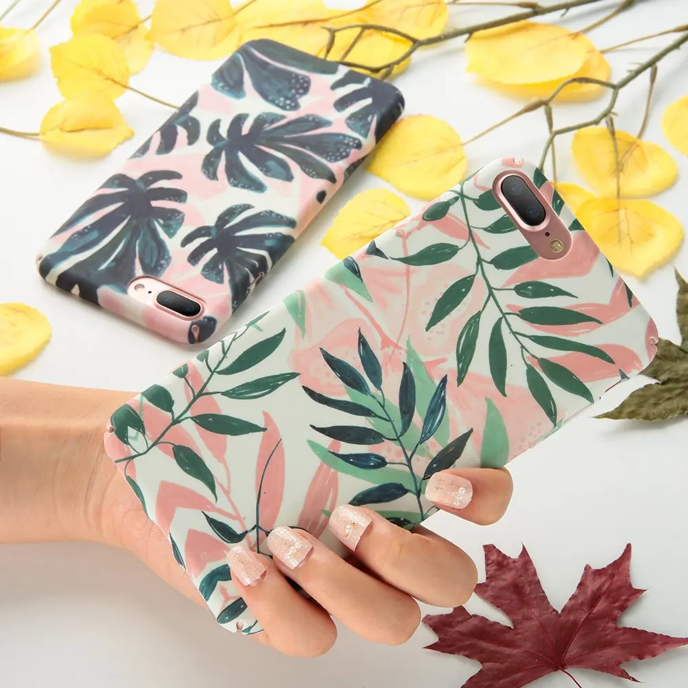 KISSCASE Tropical leaves Case For Samsung Galaxy S8 S9 S10 Plus S7 Note 9 A70 A50 A5 A7 J3 J5 2017 A6 A8 J6 J8 2018 Capa |