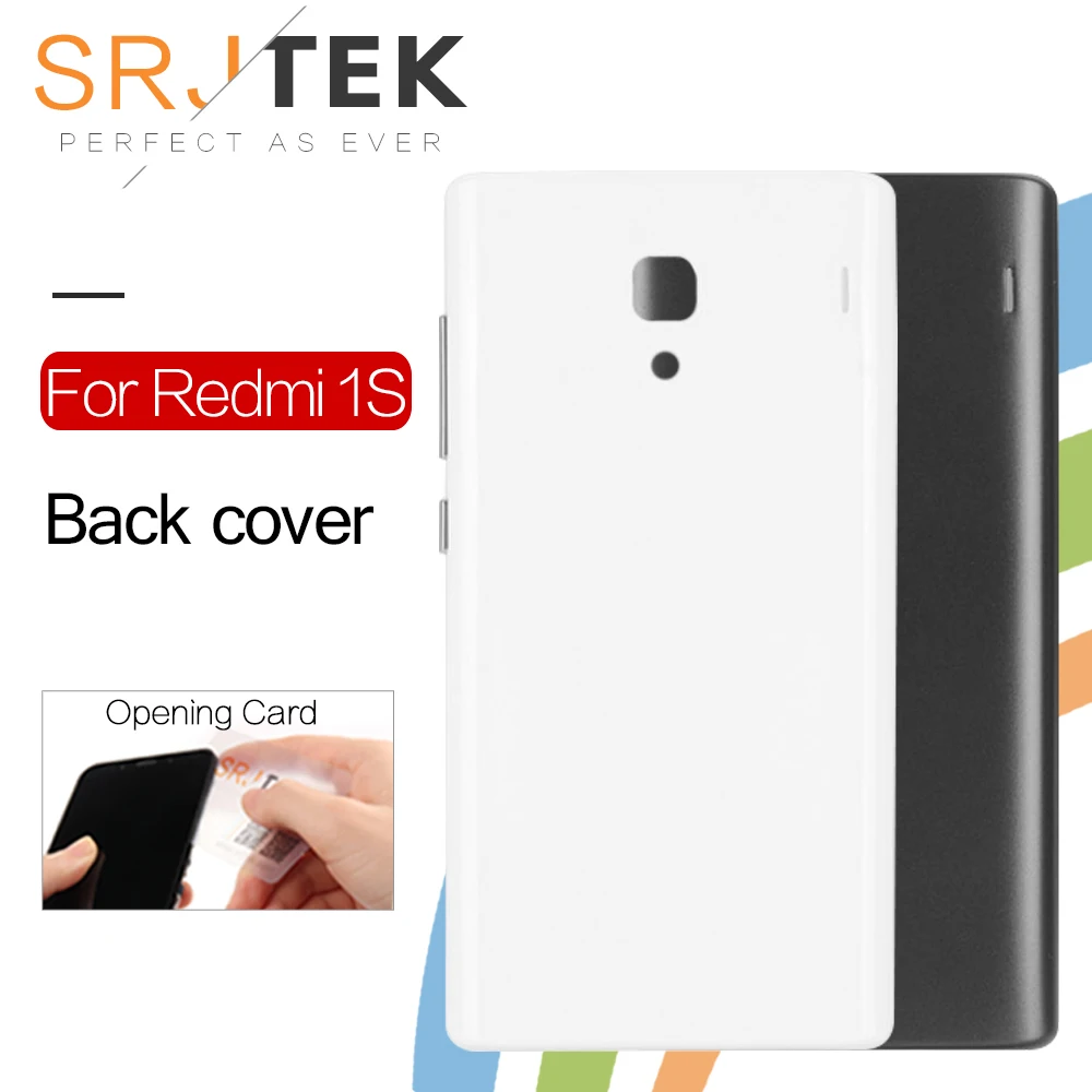 SRJTEK новый корпус для Xiaomi Redmi 1S задняя крышка чехол батарея дверь с мощной кнопкой