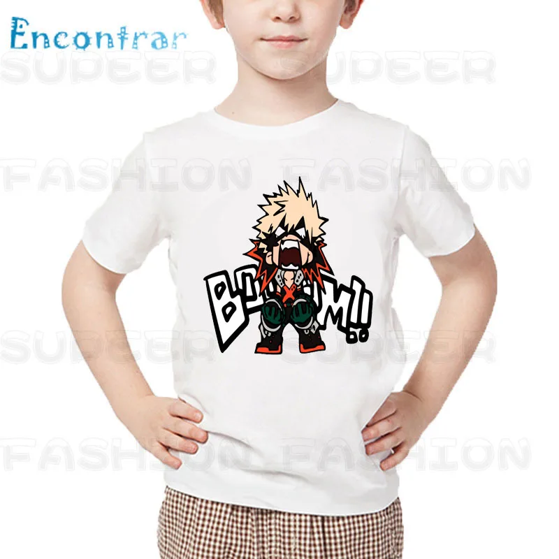 Моя геройская Академия Katsuki Bakugo детские футболки для мальчиков лето 2021 аниме