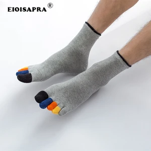 EIOISAPRA Harajuku мужские носки с пятью пальцами, носки без показа, хлопковые повседневные носки с разноцветным рисунком