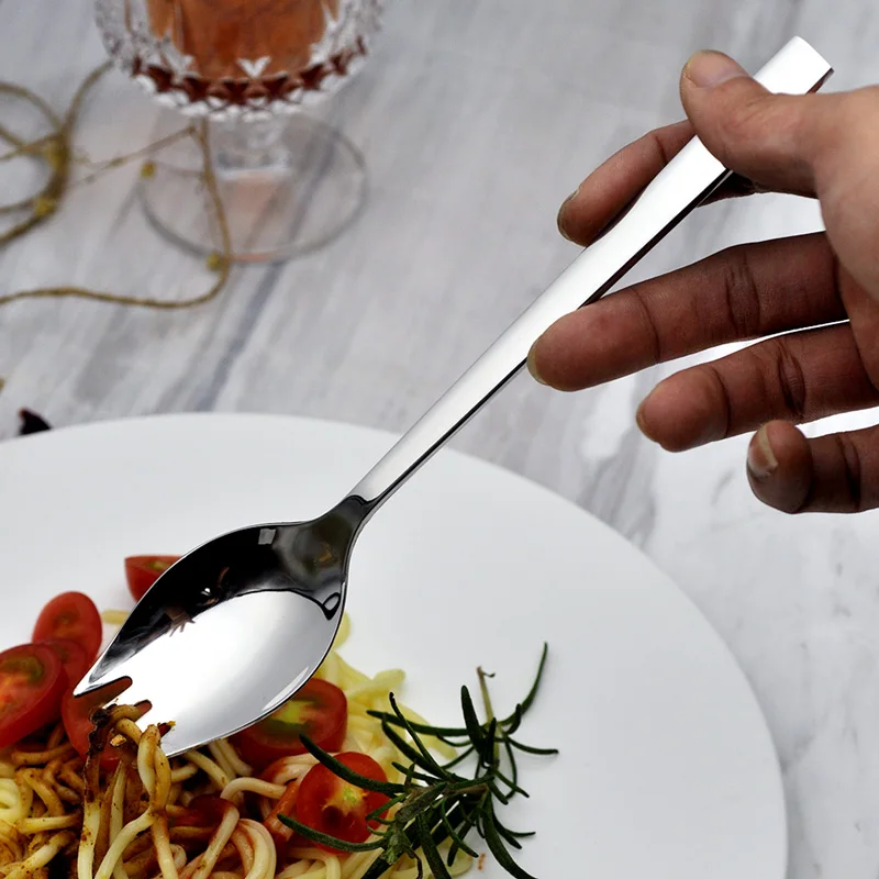 Креативная кухонная посуда инструменты 2 в 1 Sporks Десертная Вилка ложка из