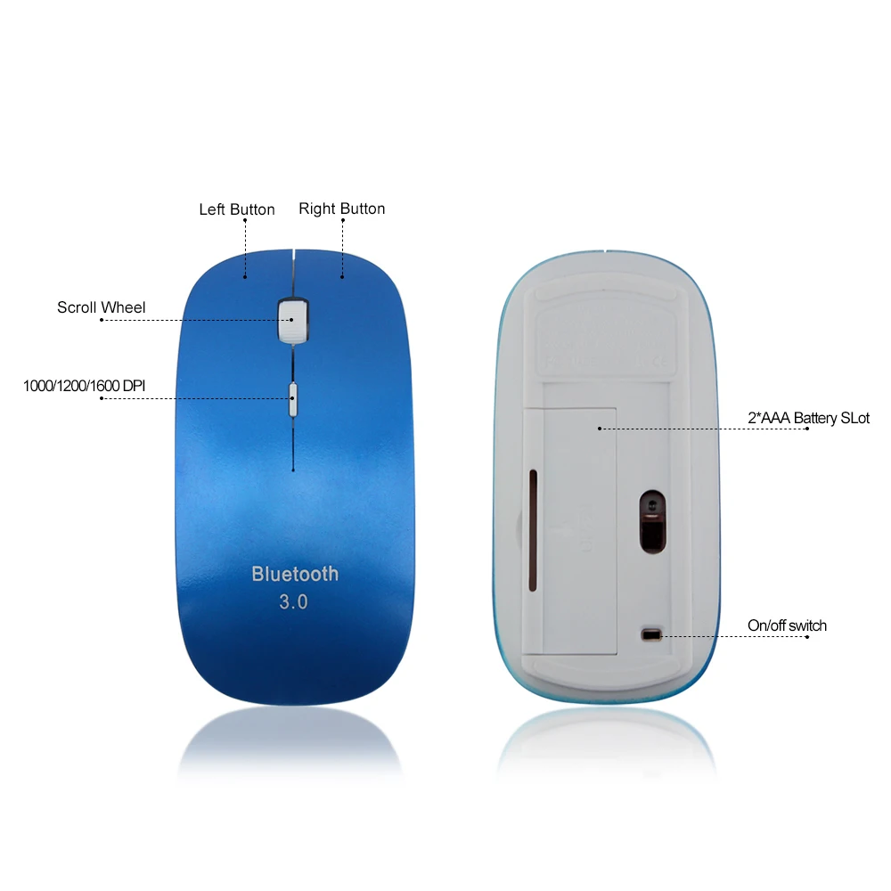 CHYI Bluetooth Мышь Gamer офиса облегающее Беспроводной sem FIO 1600 Точек на дюйм оптический