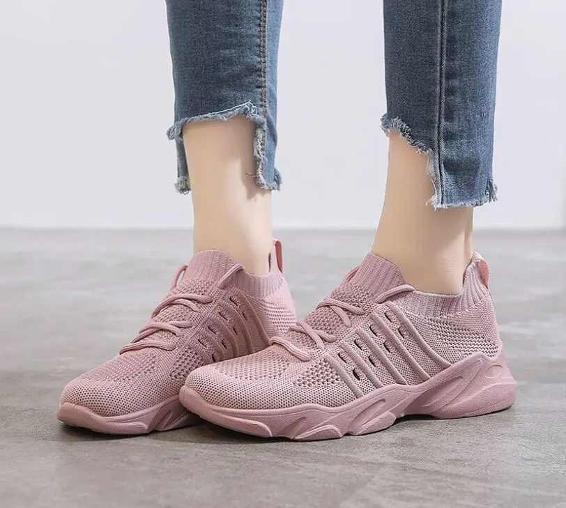 ONKE Shoes Woman Sneakers Fashion Flat Walking Platform Sport Footwear Basket Femme Dad Casual Trainers Pink Tenis Feminin | Спорт и