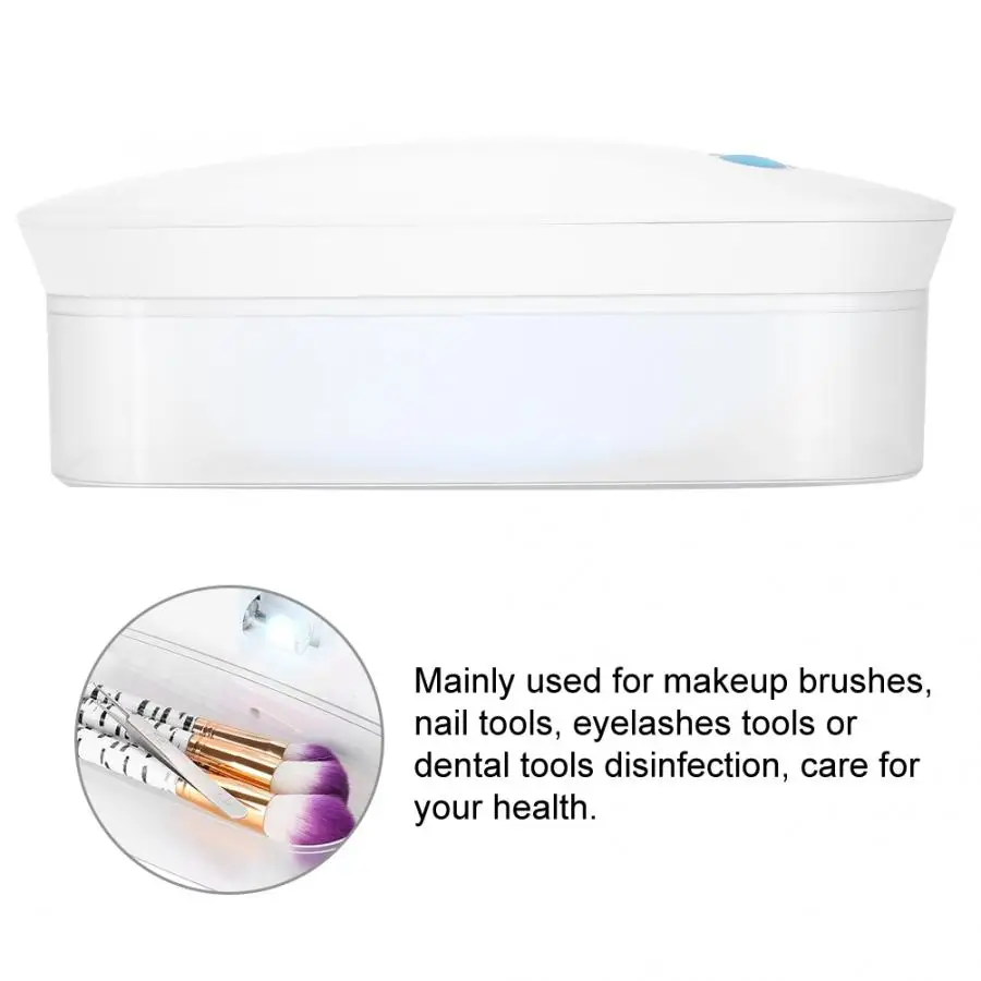 Rechargeable Ozone UV Disinfection Box Nail Art Tools Makeup Brushes Sterilizer Nail Tools Disinfection Machine