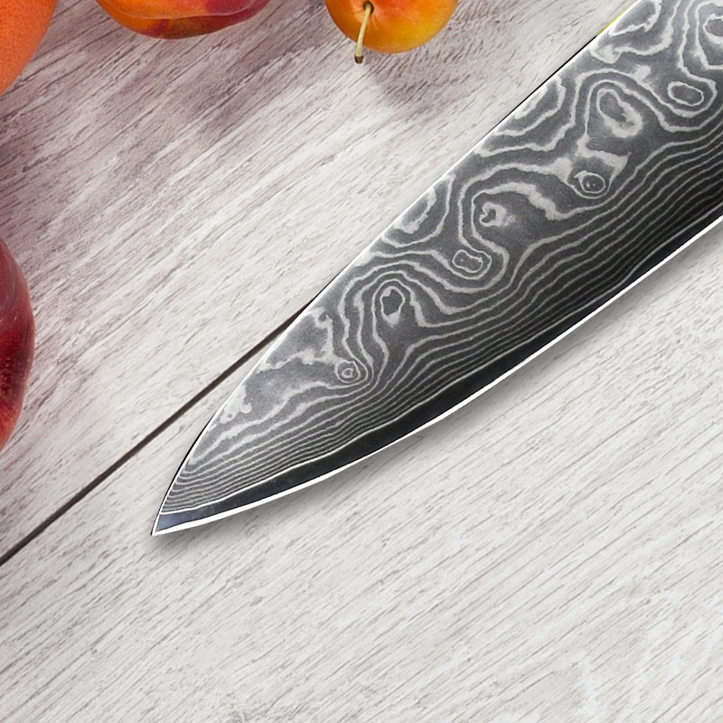 Нож шеф-повара из дамасской стали SUNNECKO VG10 японские кухонные инструменты с острым