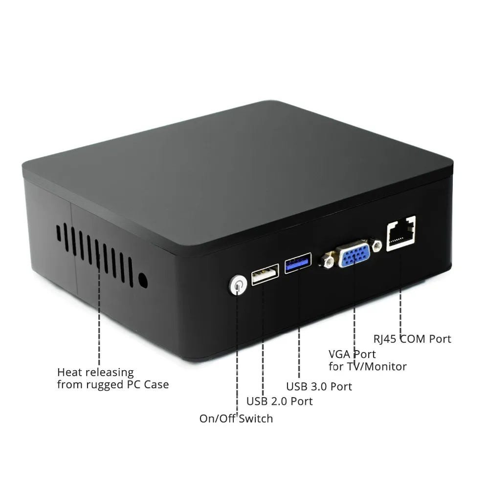 Preise Celeron J1900 2 * Optische Faser Port Mini Pc Computer Windows 7 Quad Core Micro Computer Linux VGA Nettop Fiber Gigabit Ethernet
