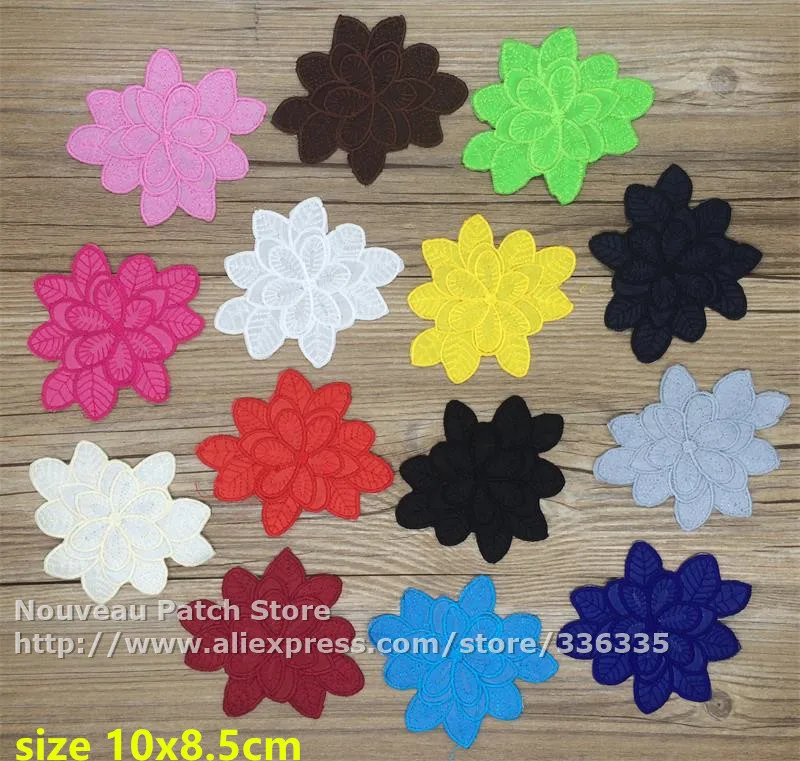 Бесплатная доставка Набор из 10 шт. листья деревьев Вышитые Утюг на заплаты цветка