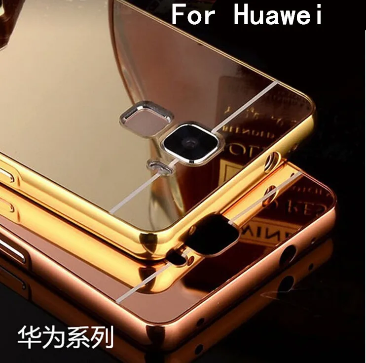 Для Huawei Ascend P8 lite 5 0 дюймов золотое покрытие алюминиевая металлическая рамка +