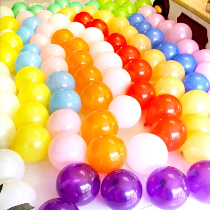 

100 PCs 10 Inch Latex Balloons Multicolor Air Balloons Birthday Wedding Decoration Party Supplies Inflatable Balloon