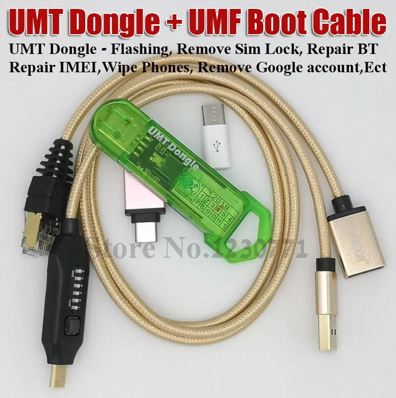 Umt dongle pro UMT Key + UMF ALL Boot кабель для Samsung Huawei LG ZTE Alcatel ремонт и разблокировка по