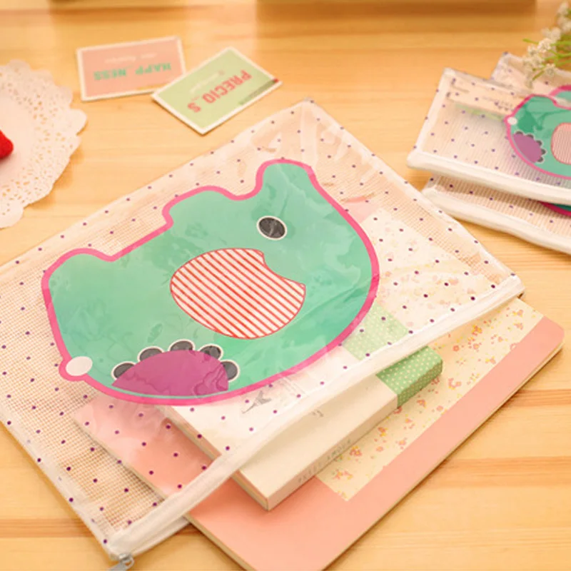 Мультяшный слон ПВХ пенал чехол папка для документов сумка наполнения офисная