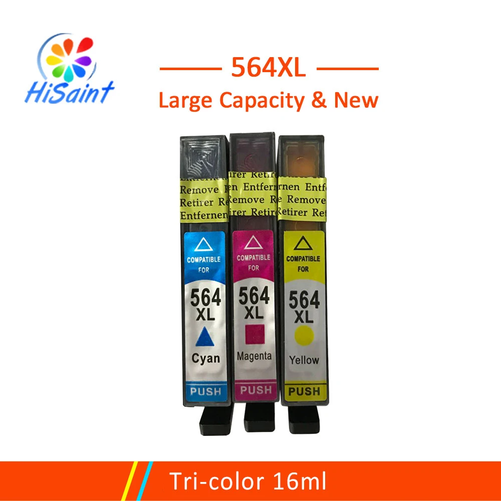 Hisaint 564 XL 564XL совместимый цвет фотосессия 5510 5511 5512 5514 5515 5520 5525 6510 6512|Чернильные