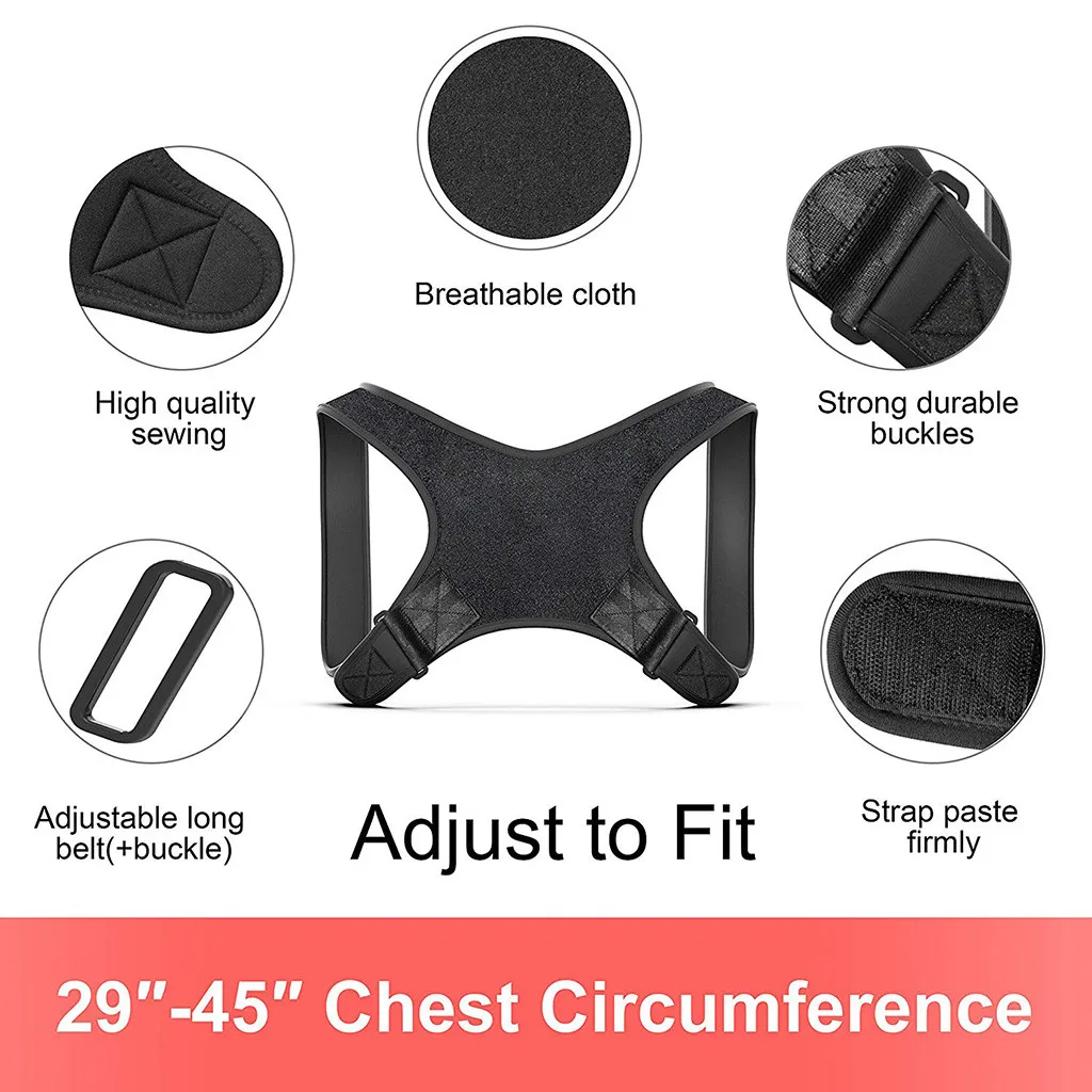 Корректор осанки для спины корректор ключицы поясной ремень спорта на открытом