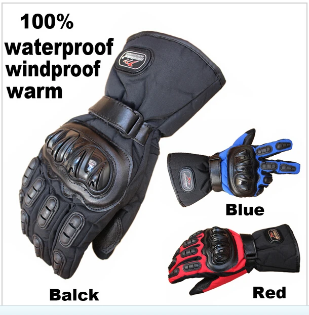 Безумная байкер мото перчатки зима теплая водонепроницаемый ветрозащитный