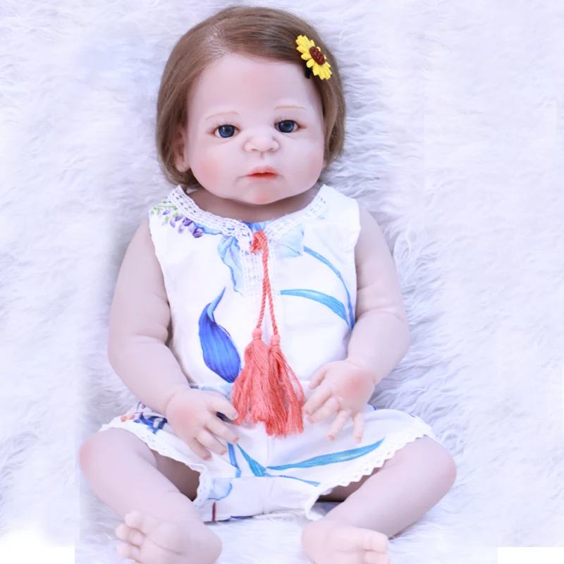 NPKCOLLECTION 55 см мягкие силиконовые куклы Reborn Baby Реалистичная кукла 22 дюйма полностью
