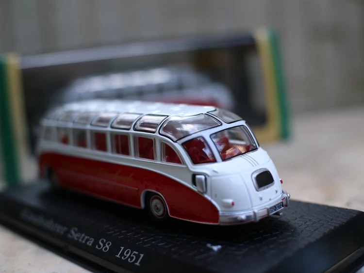 Высокая имитация kashbohrer setra S8 1951 автобус, 1: 72 модели автомобилей из сплава, металлические литья, Коллекция игрушечных автомобилей