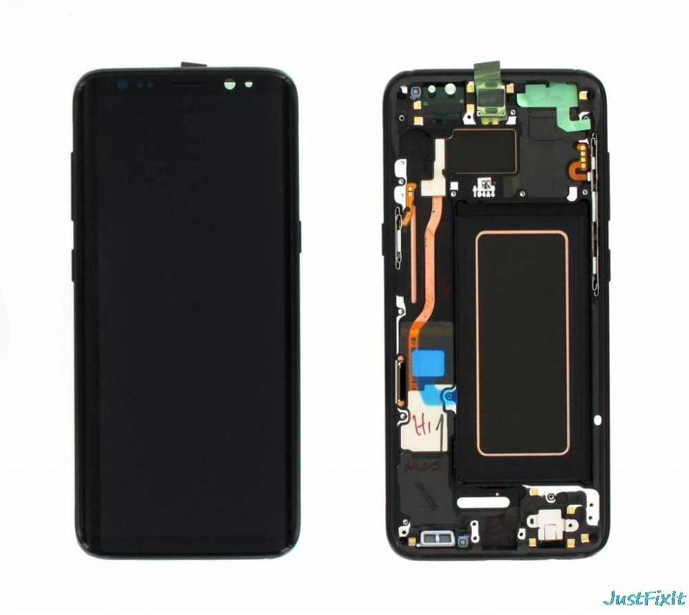 Сгорание тени для Samsung S8 Plus G950 G950f G955 G955f Ремонт ЖК дисплей сенсорный экран с рамкой