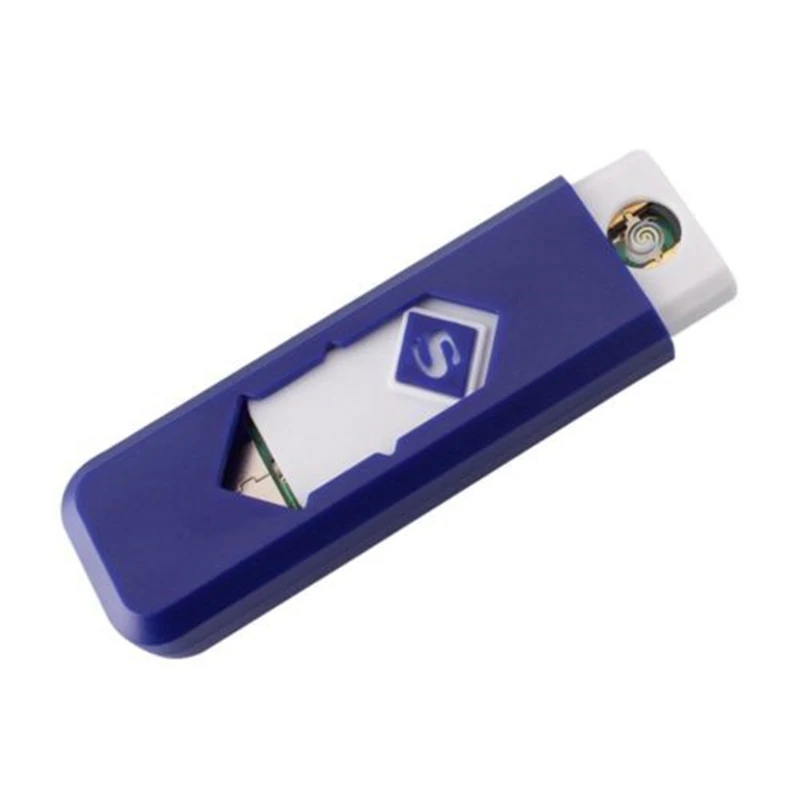 20 шт./лот USB Зажигалка электронная перезаряжаемая беспламенная сигаретная