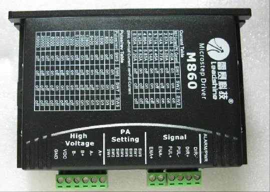 2 фазный Драйвер шагового двигателя Leadshine M860 CNC 24 80VDC выход 2.0A 6A для nema 34|Драйвер