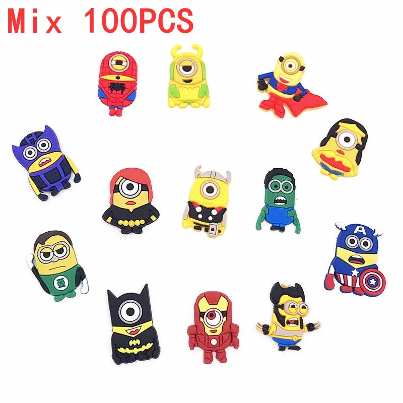 Аксессуары для декора из мультфильмов 100 шт. ПВХ чехол телефона сделай сам