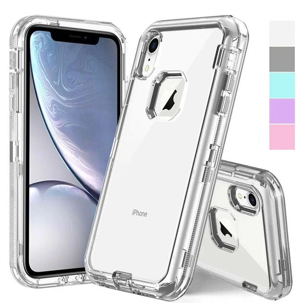Для iPhone X XS 11 Pro Max XR 6 6s 7 8 Plus прозрачный защитный чехол с кристаллами роскошный