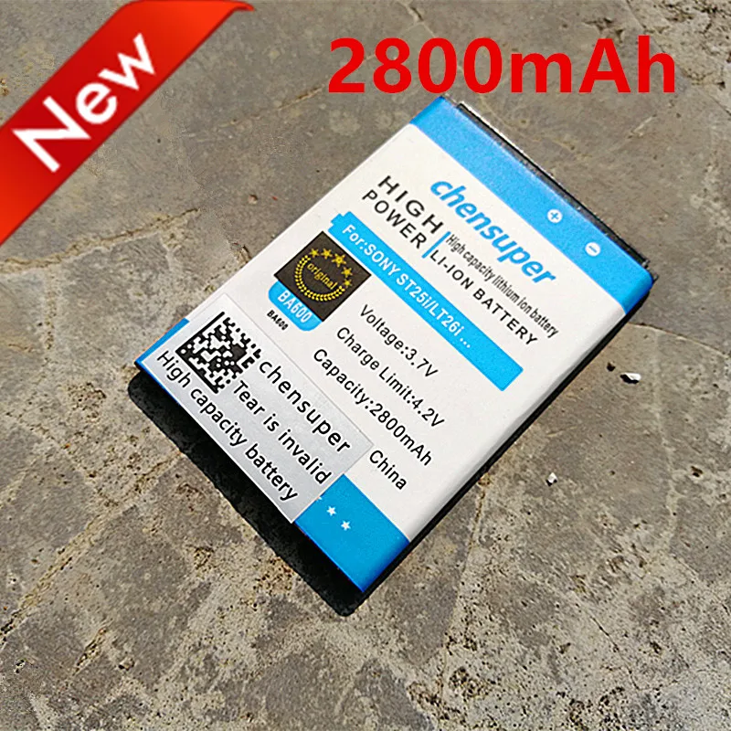 Chensuper 2800 мАч BA600 батарея для Sony Ericsson Xperia U ST25i ST25C Kumquat | Мобильные телефоны и