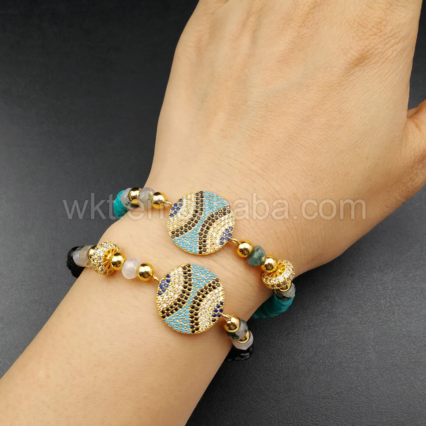 _ Оптовая продажа индивидуальный кубический циркон ПАВЕ круглый подвесной