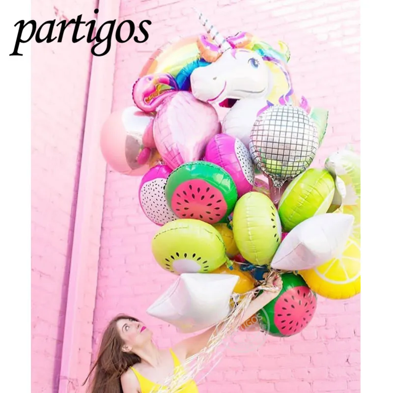 10 шт фрукты овощи шары Для летних вечеринок Декор детские игрушки клубника