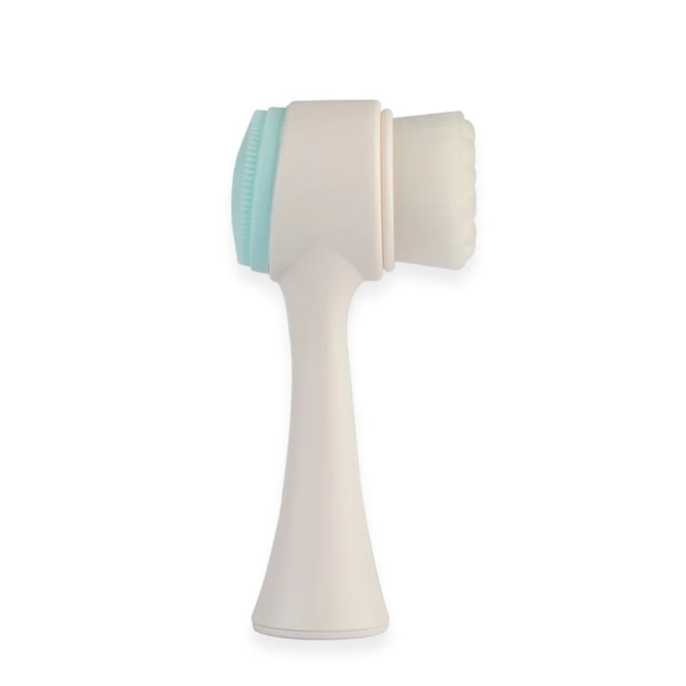 POZILAN 2in1 лицо щетка для очистки Уход за кожей 3D Стиральная Очиститель Exfoliator Pore акне