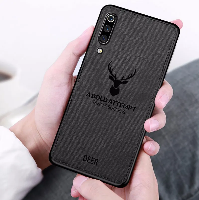 Cloth Frabic Texture Phone Case For Xiaomi Mi 9 9SE 8 A1 A2 Lite 5X 6X Redmi 6A 6 Pro Redmi Note 7 6 5 Pro Soft Edge Cover Shell