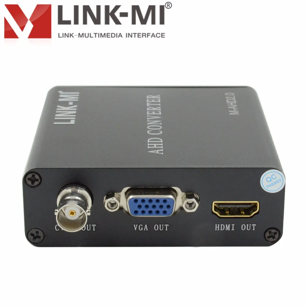 Фото LINK-MI AHD-HDMI/VGA/CVBS преобразователь 1080P видео AHD сигнал до 500 метра HDMI 1,4 аудио и изображение выход BNC в HDMI №4