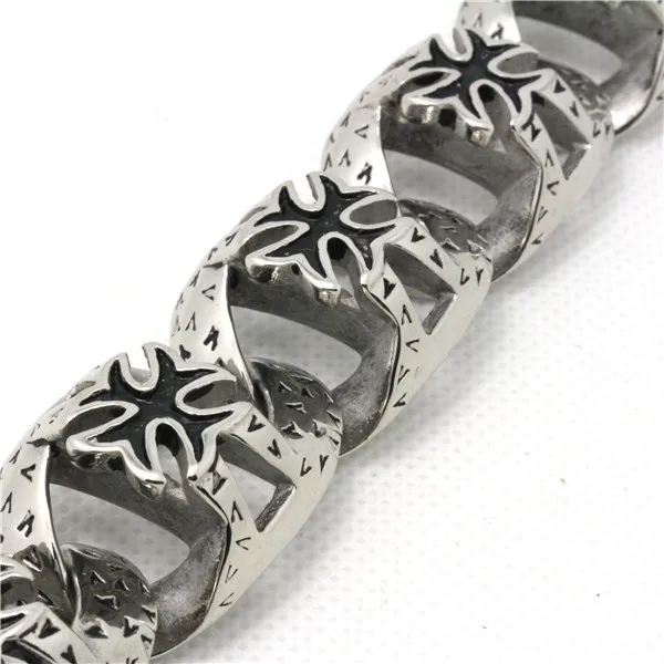 Мужской браслет из змеиной кожи 127 г нержавеющей стали 316L в стиле панк готика|bracelet