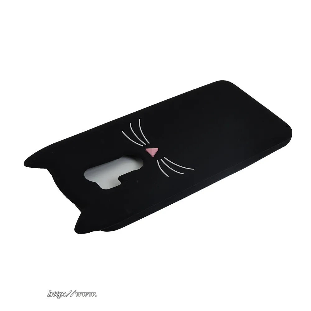 Soft Silicon Cover For LG G7 Case 6.1 inch 3D Cartoon smile Cat Cases G 7 Back Phone for |