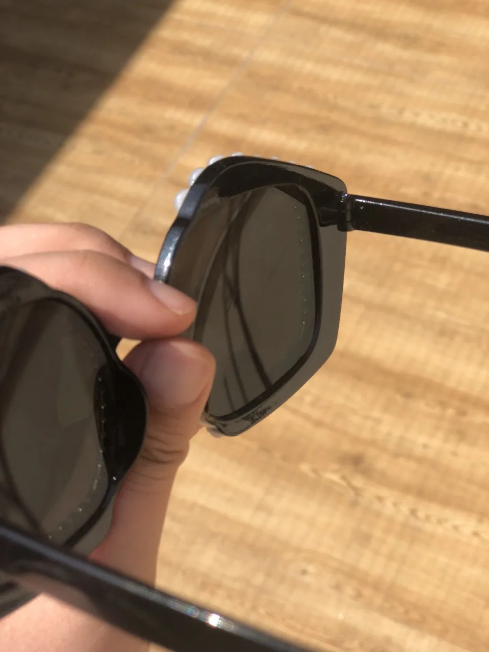 Очки солнцезащитные женские с жемчужинами и зеркальными линзами UV400|Женские