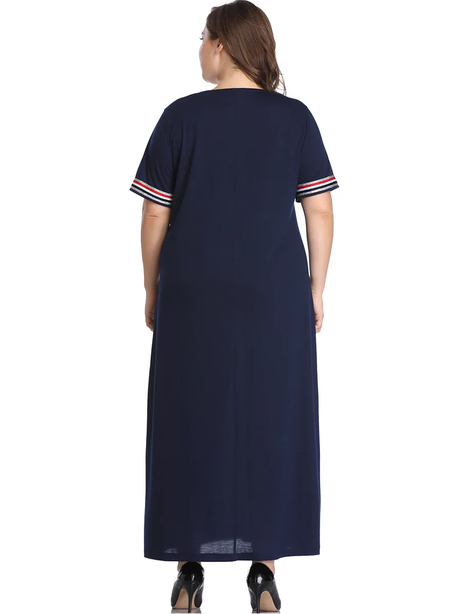 Женское длинное платье большого размера Элегантное повседневное офисное в